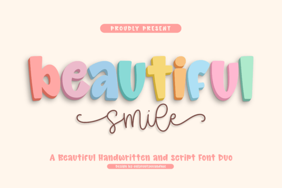 Beautiful Smile: Elevating Brand Warmth with a Playful Handwritten Font Duo