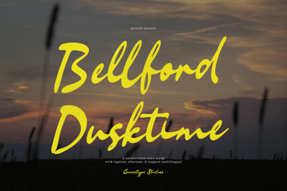 Bellford Dusktime: The Retro Script That Brings Vintage Cool to Life