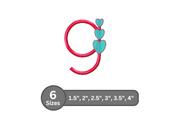 Candy Heart Alphabet -9: A Versatile Embroidery Font for Personalized Projects