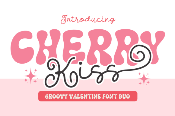 Cherry Kiss Duo Font: Romantic Elegance Meets Playful Design