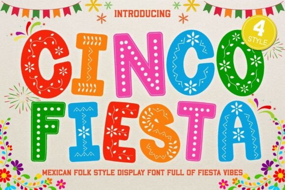 Cinco Fiesta: Elevating Celebratory Design with Authentic Papel Picado Typography