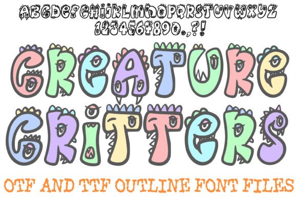 Creature Critters Font: Playful Monster Typography for Creative Projects