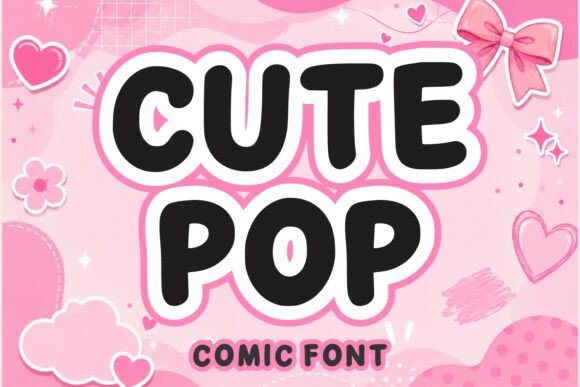 Cute Pop: Playful Comic Font for Creative Projects