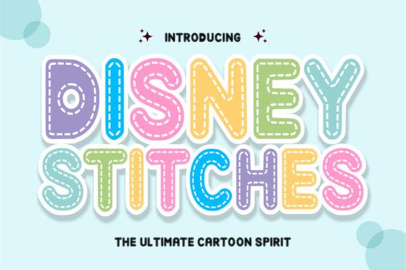 Disney Stitches: A Whimsical Font for Creative Projects