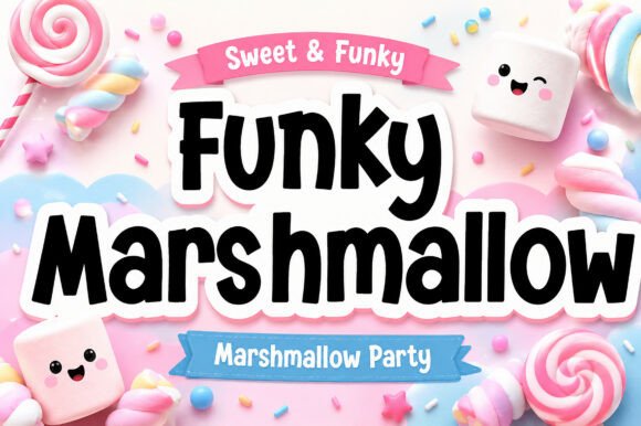 Funky Marshmallow: Soft Display Typography