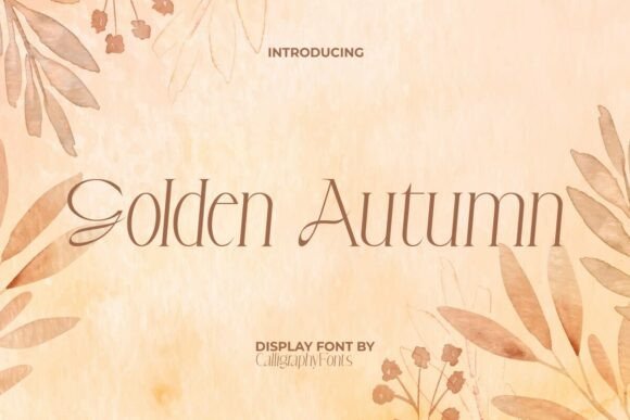 Golden Autumn: Elegance in Typography