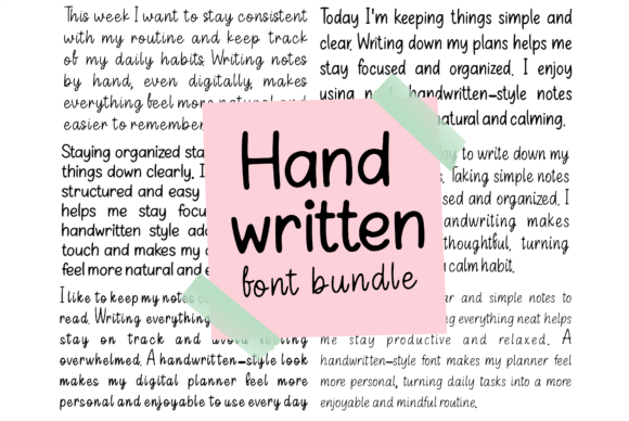 Handwritten Font Bundle: Bring a Warm, Human Touch to Digital Design