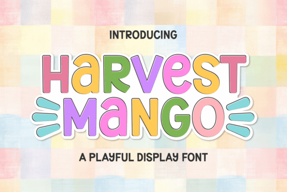 Harvest Mango: Bold Display Font for Creative Projects