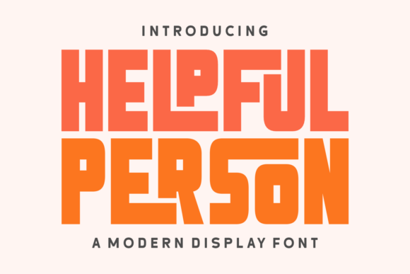Helpful Person: Mastering Retro Display Typography Without the Clichés