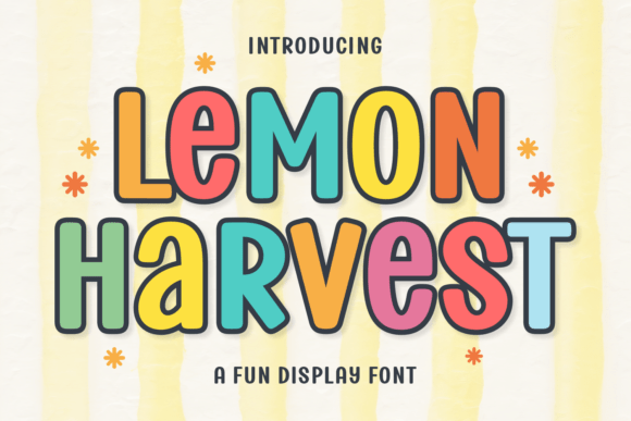 Lemon Harvest: Bold Display Font for Creative Design
