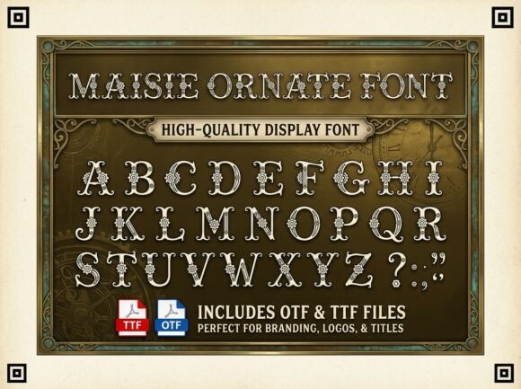 Maisie: Steampunk Display Typography