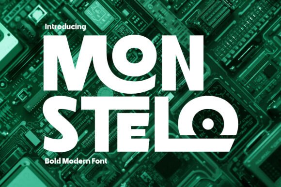 Monstelo: The Bold Modern Font Redefining Visual Impact in Design