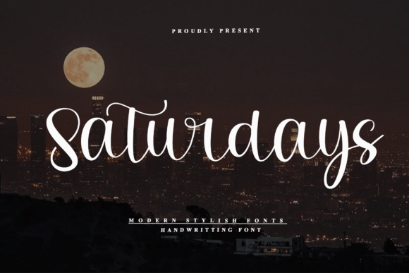 Saturdays: A Bold Handwritten Font for Expressive Design Projects