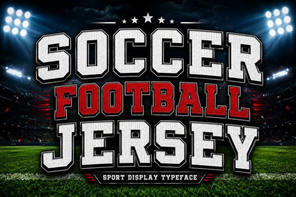 Soccer Football Jersey: Typography That Captures Athletic Energy