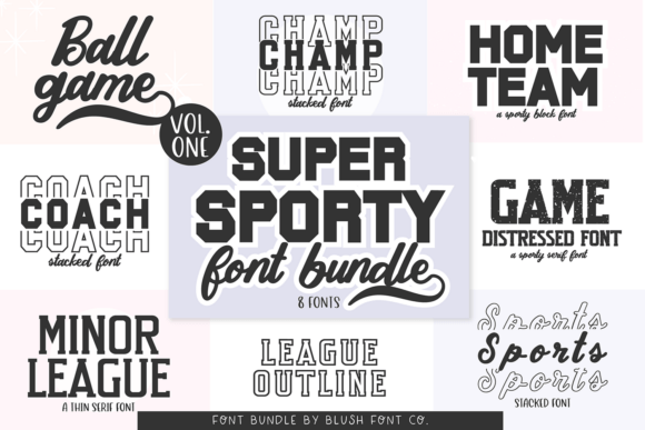 Super Sport Bundle: Athletic Fonts for Every Project