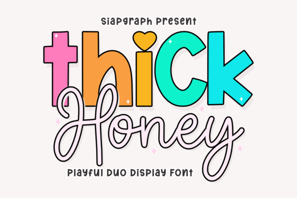 Sweetening Visual Identity: A Practical Guide to the Thick Honey Duo Typeface