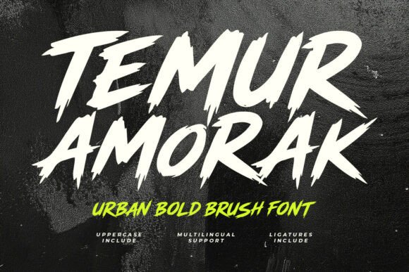Temur Amorak Urban Bold Brush Font: Integrating High-Energy Typography into Real-World Design Workflows