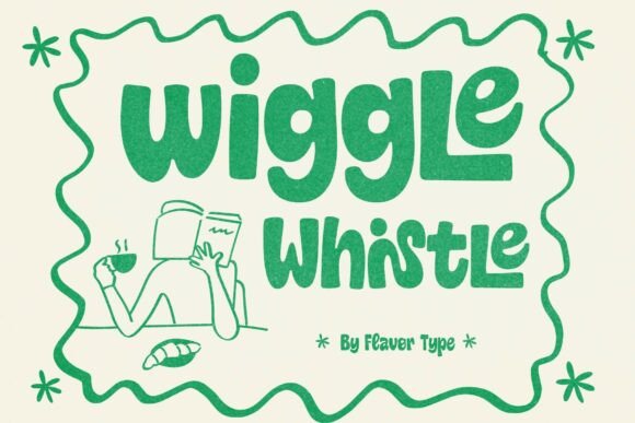 Wiggle Whistle: Playful Display Font for Branding